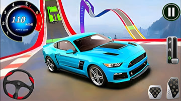 Impossible GT Car Stunts Driving -Mega Ramp Monster Car Racing 3D -Android Gameplay.