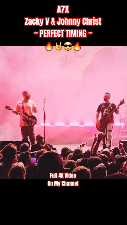🤘Perfect Timed Moment | Zacky V & Johnny Christ (9/19/23) @avengedsevenfold | #a7x #live #thestage