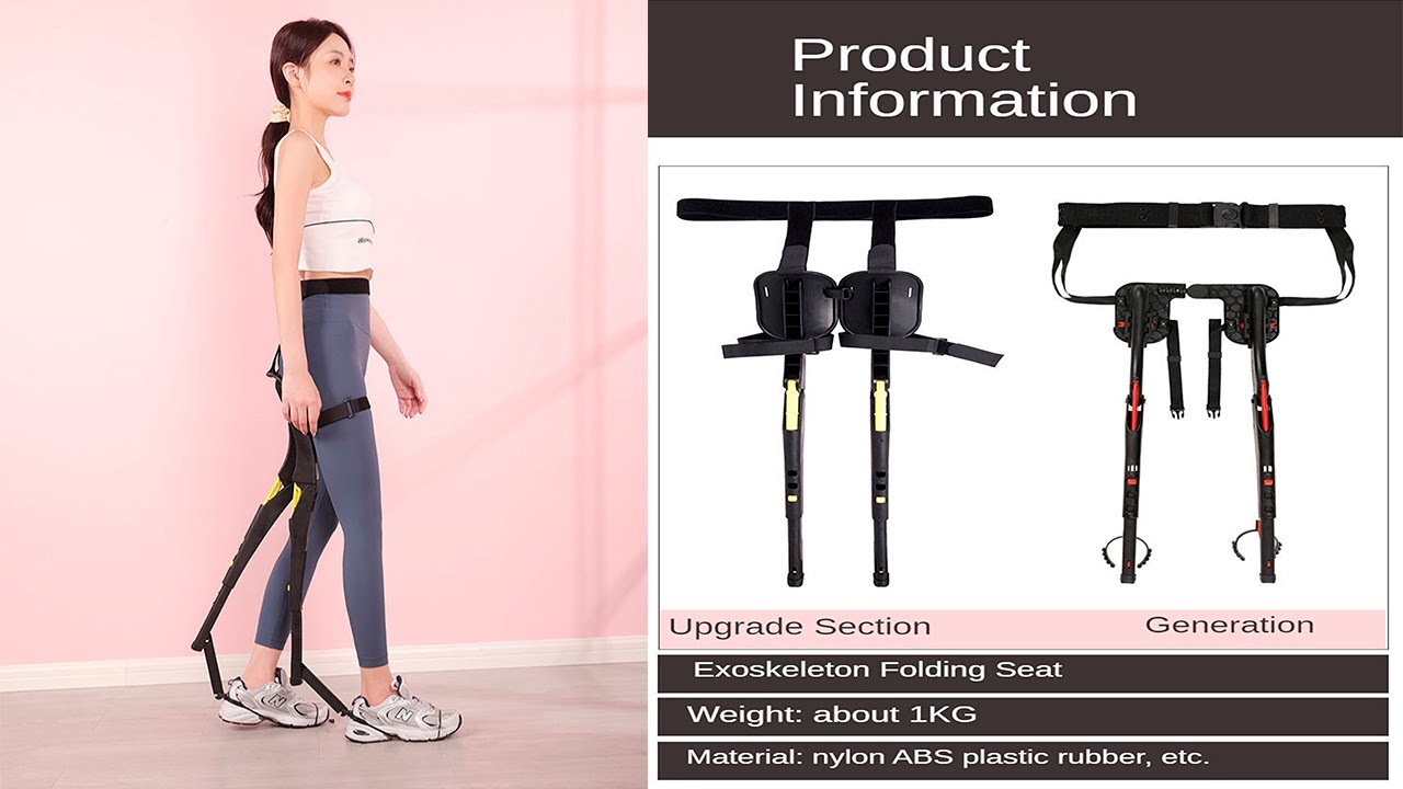 Exoskeleton Wearable Sports Lightweight Folding Chair YouTube