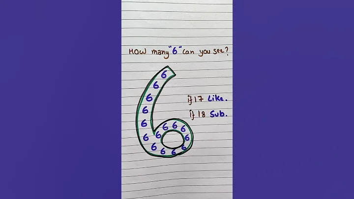 How many 6 are there ?🤔#art #writing #drawingideas #satisfying #coloured #shorts #shortsfeed