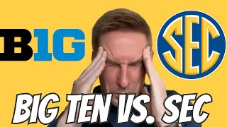 Better Conference Top to Bottom: SEC or Big Ten? | Joel Klatt Talks College Football on TNR