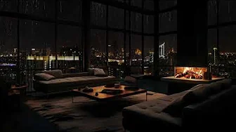 Ultimate Relaxation: Rain and Fireplace Sounds for a Cozy Night 🌧️🔥