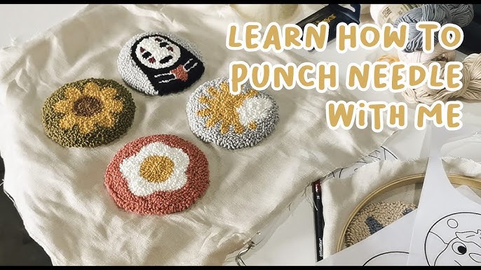 How to Punch Needle a Coaster for Beginners 