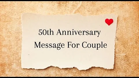 50th Anniversary Message For Couple