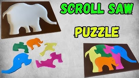 How to Make an Easy Wooden Scroll Saw Puzzle | DIY Woodworking