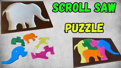 How to Make an Easy Wooden Scroll Saw Puzzle | DIY Woodworking