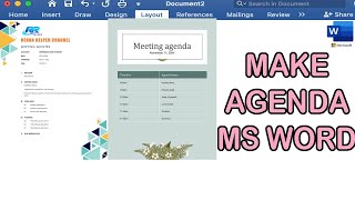 meeting agenda template ms word |meeting agenda format