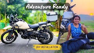 Setting Up My Himalayan 450 for Adventure | Installing Top Box, Base Plate & Accessories!
