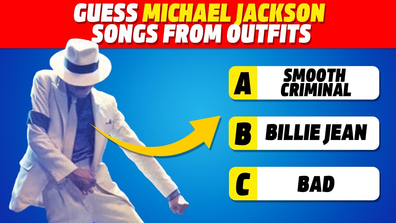 Guess Michael Jackson songs from outfits | Guess the song quiz | Michael Jackson Songs Quiz 2025