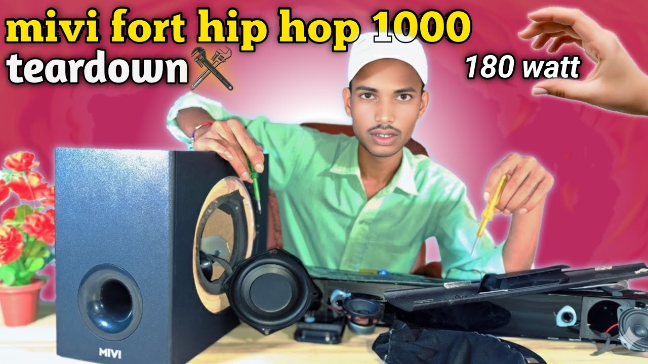 Mivi fort hip hop 1000 Fully Teardown 🛠 180 watt soundbar !! New launch !!