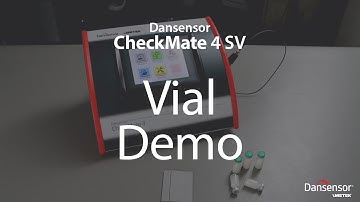 Dansensor CheckMate 4 SV Demo - Medical vials