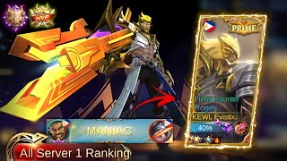 MOONTON THANK YOU FOR THIS NEW ROGER PRIME SKIN, ONESHOT DAMAGE BUILD (OFFICIAL RELEASE) | MLBB