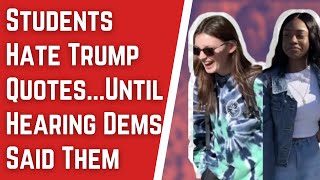 Students Hate Trump SOTU Quotes… Until Hearing They’re From 2020 Dem Candidates