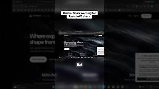 Crucial Scam Warning for Remote Workers