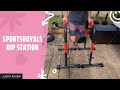 Sportsroyals dip station review test  sportsroyals dip bar parallel bars for home workout