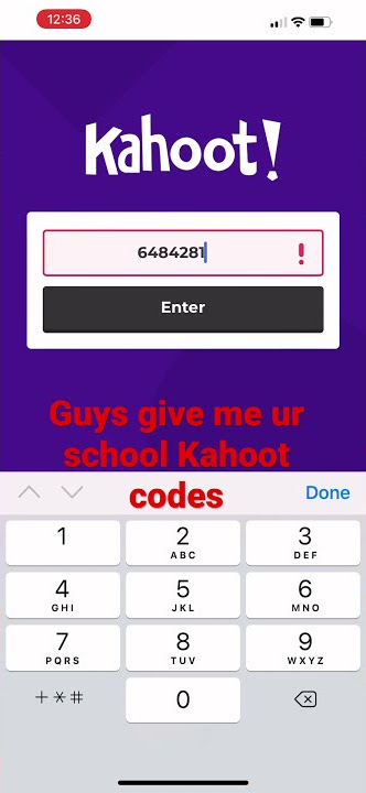 Pls I need Kahoot codes