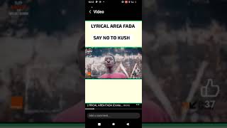 Lyrical Area Fada the best hip-hop rapper in ROKUPA just drop a freestyle rap title as No to kush