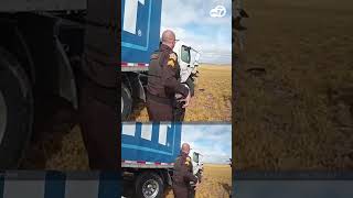 STOLEN BUD LIGHT TRUCK PLOWS INTO COP CAR