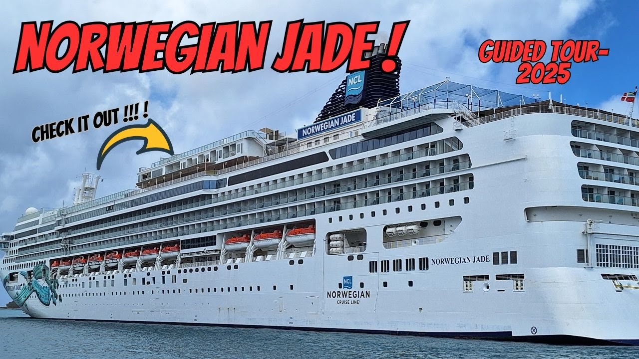 NORWEGIAN CRUISE LINE-JADE 2025!  Guided Tour of NCL Jade