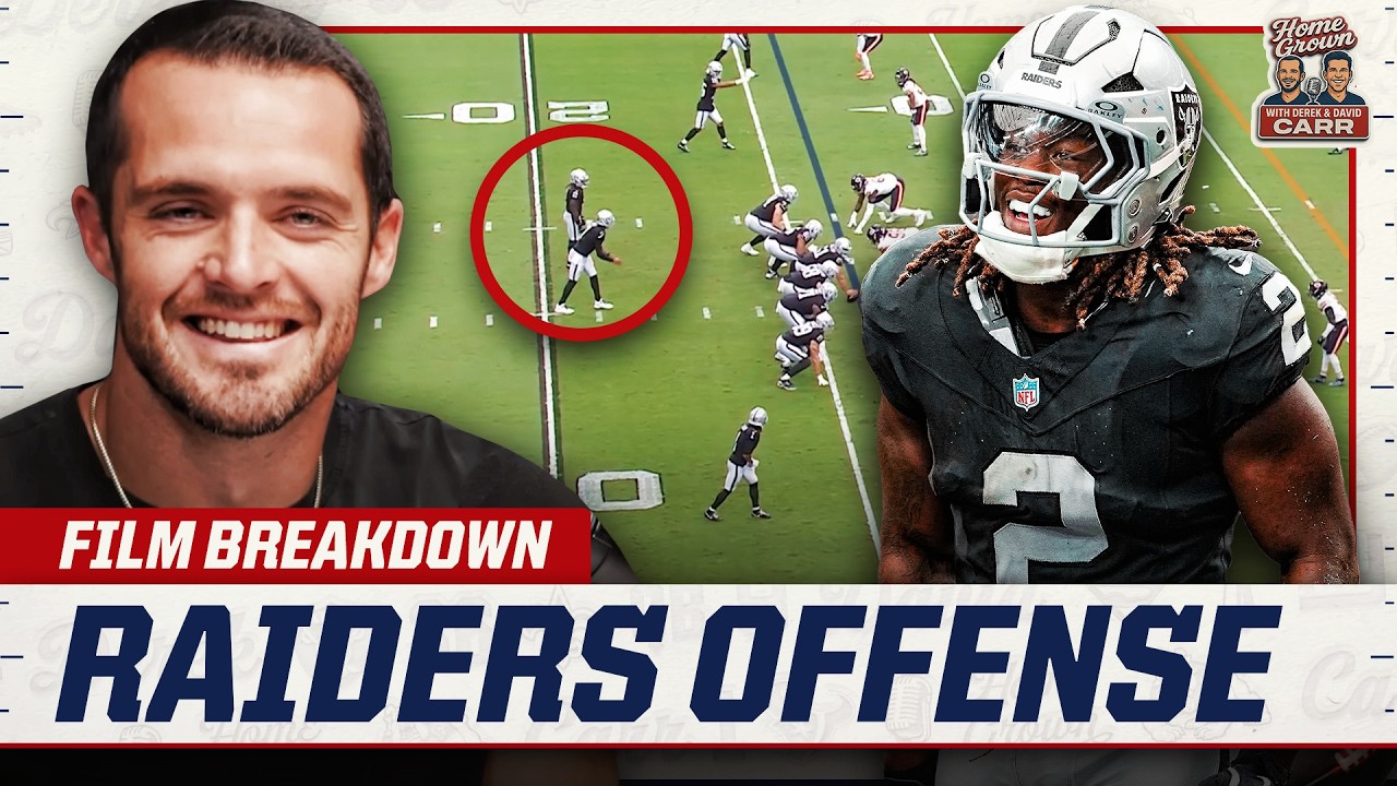 Raiders Only Film Room | Derek Carr Breaks Down Ashton Jeanty and How the  Raiders can Turn it Around