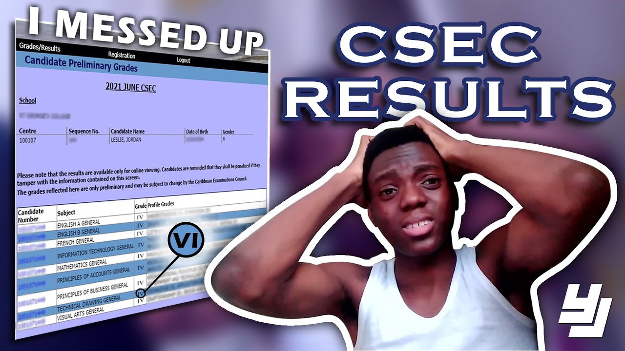 I Think I Have the Worst CXC Results YouTube