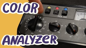 Color analyzer Phillips PCA 061 on new RA4 prints from Copenhagen made with medium format