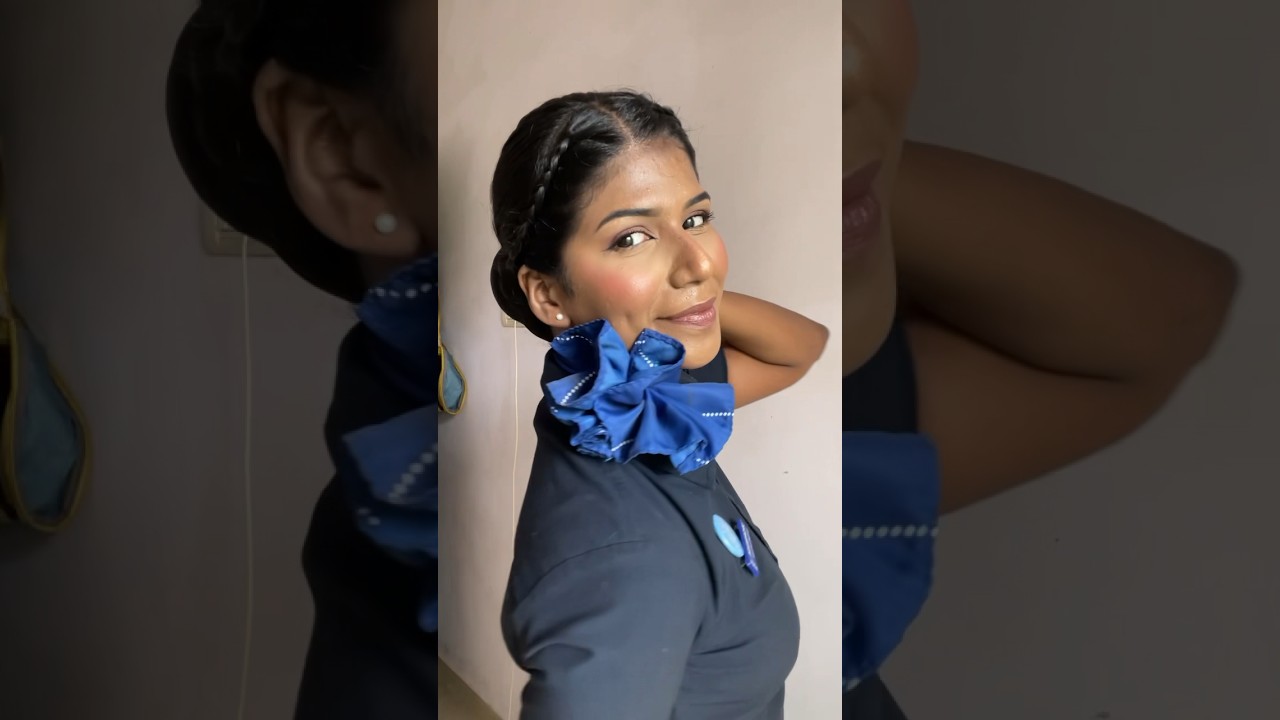 Air Hostess Interview: How to Dress Up, Makeup, Hair Style, Nails  (Tutorial) – Vanitynoapologies | Indian Makeup and Beauty Blog