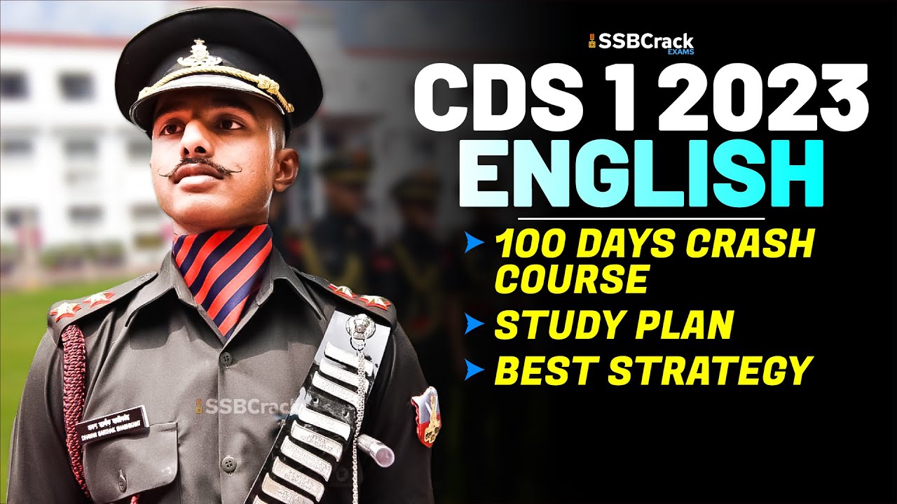 CDS 1 2023 Exam English 100 Days Crash Course Study Plan & Best ...