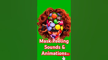 ASMR Relaxing Sounds & Animations 😌 | Girl Face Mask Peeling With Tools #asmr #shorts