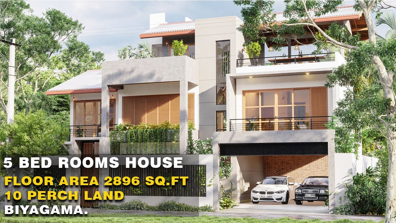 House Design | 5 Bedroom | 10 Perch @ Biyagama Sri Lanka - YouTube