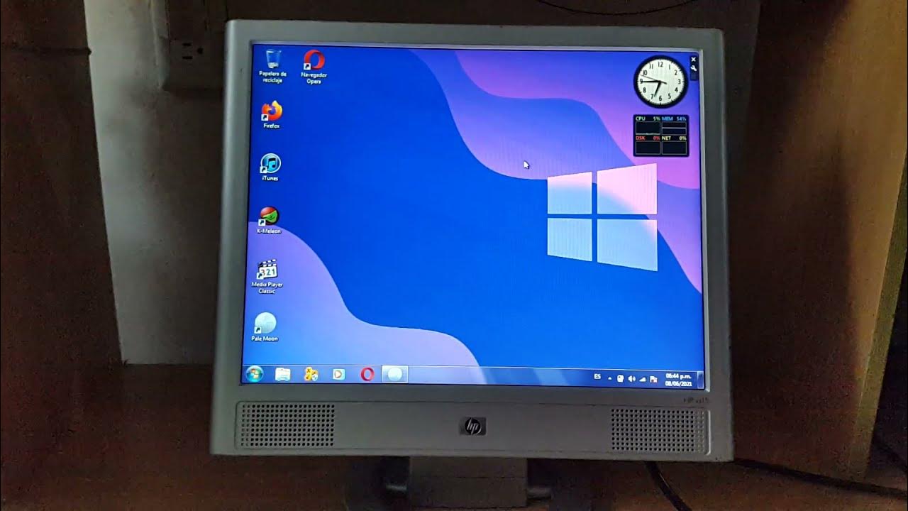 Monitor HP LCD 15" pulgadas Mod. vs15 con bocinas YouTube