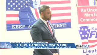 Candidate vying for Pennsylvania Lieutenant Governor holds meet and greet event in Erie