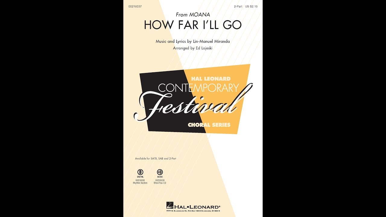 How Far I Ll Go From Moana Hal Leonard Online How Far I Ll Go From Moana Hal Leonard Online