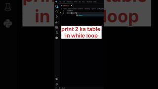 Table using  while loop in python#python #programming