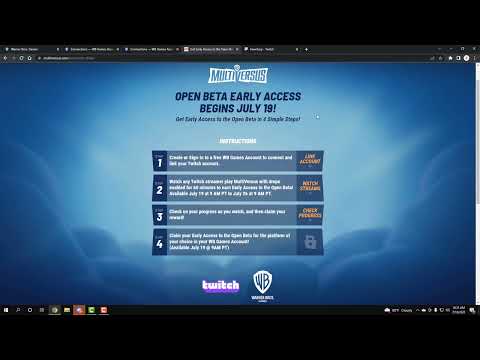 How to connect your Twitch to WB Acc for Multiversus Early Access