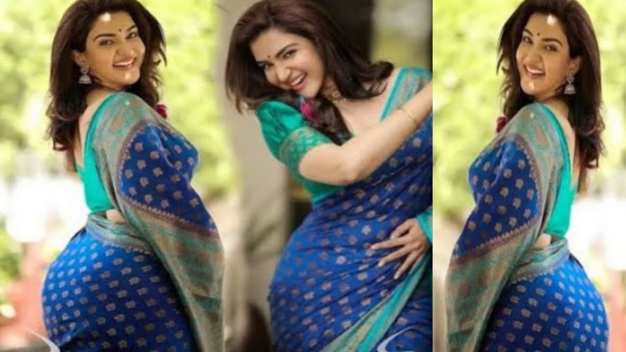 Honey Rose 🌹 Blue Saree Look Very Hot Sexy Figure Tight Body Bollywood  Home - YouTube