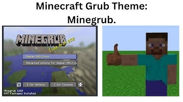 Minecraft Grub Theme: Minegrub.