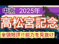【高松宮記念2025】蓮の競馬予想(全頭短評)