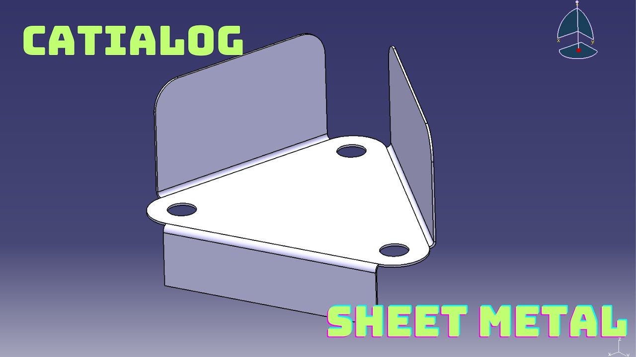 Sheet Metal Design - CATIA V5 -CATIALOG - YouTube