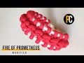 How to make Fire of Prometheus modified | Paracord Bracelet tutorial