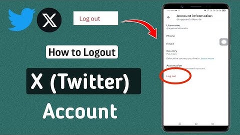 How To LogOut Of X (Twitter) Account / 2024
