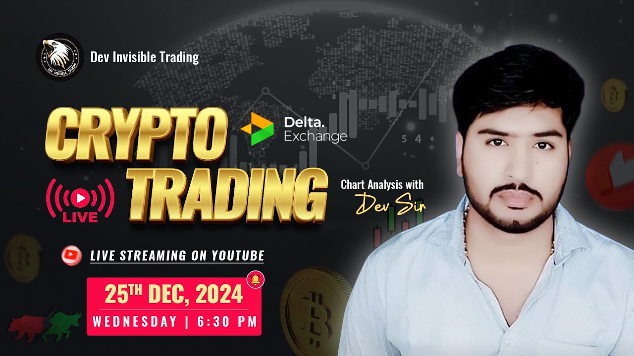Live Trading Crypto Trading | BTC , ETH and Altcoins | 25 December- #btc  #devinvisibletrading