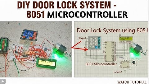 Door Lock System Using 8051 | Password Based Door Lock System #8051 #8051microcontroller 