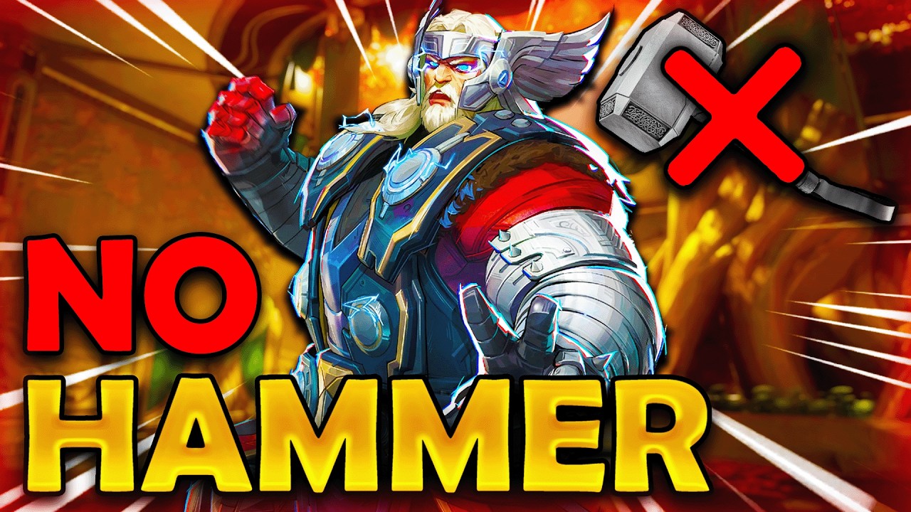 How to play THOR without his HAMMER…(Marvel Rivals Challenge)