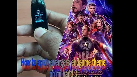 Mi band 3|Avengers theme|How to apply custom themes|Super cool trick