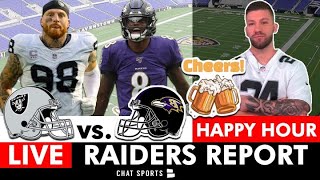 Raiders Madden Simulation LIVE vs. Ravens + Las Vegas Raiders OTA News & Rumors | Friday Happy Hour