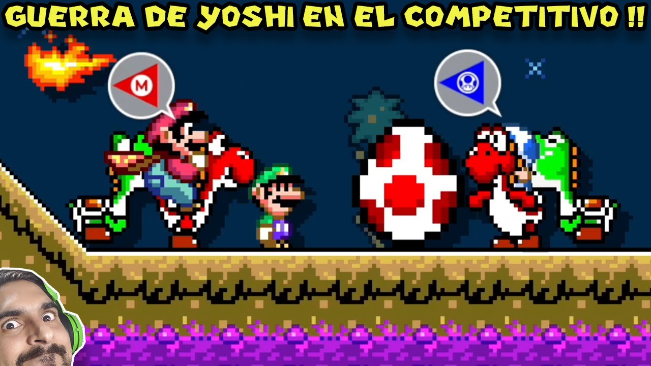 GUERRA DE YOSHIS EN EL COMPETITIVO !! - Mario Maker 2 Competitivo con Pepe el Mago (#27)