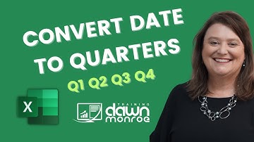 Converting Dates to Quarters in Microsoft Excel Spreadsheets📅