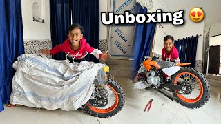 Zeeshan Unboxing New Dirt Bike 😍 125cc Dirt Bike 😯