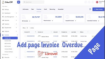 Add page Invoice  Overdue Laravel 10 | School System